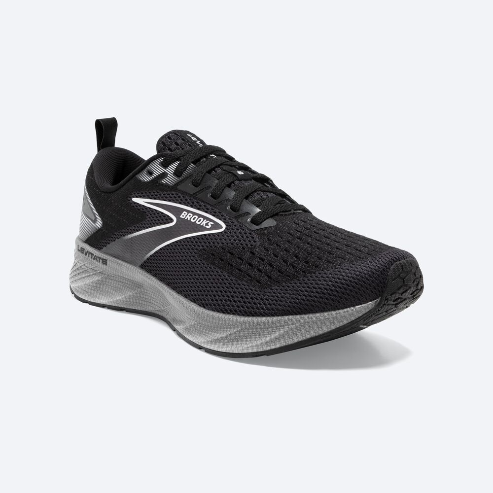 Zapatillas Running Brooks Levitate 6 Mujer Negras/Blancas | Ecuador-78135