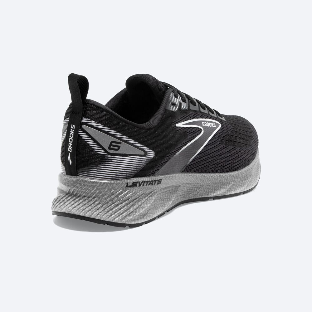 Zapatillas Running Brooks Levitate 6 Mujer Negras/Blancas | Ecuador-78135