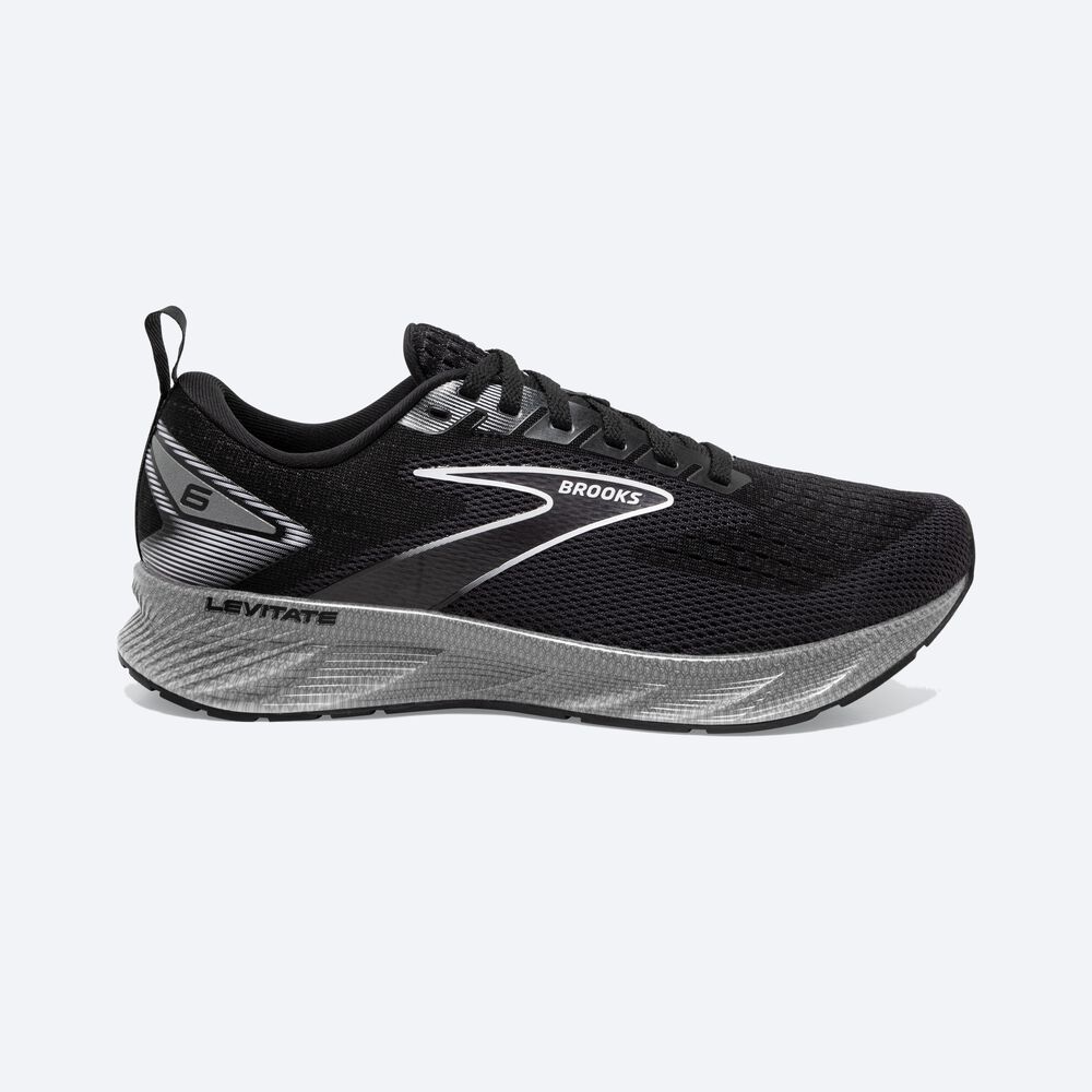 Zapatillas Running Brooks Levitate 6 Mujer Negras/Blancas | Ecuador-78135