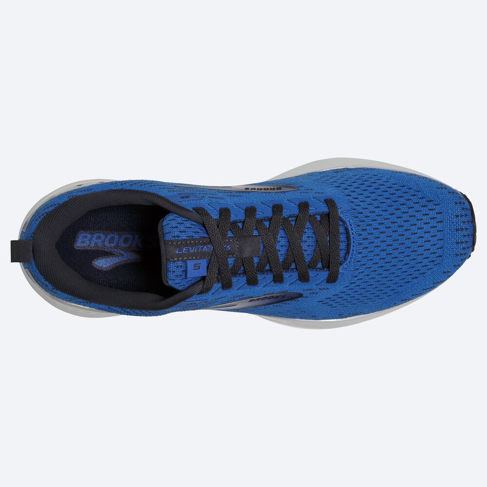 Zapatillas Running Brooks Levitate GTS 5 Hombre Azules/Blancas | Ecuador-02489