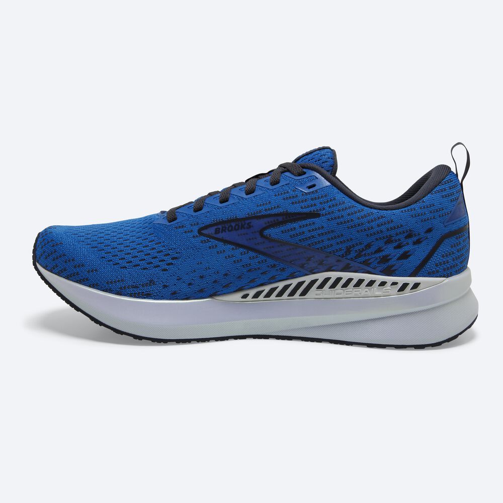 Zapatillas Running Brooks Levitate GTS 5 Hombre Azules/Blancas | Ecuador-02489