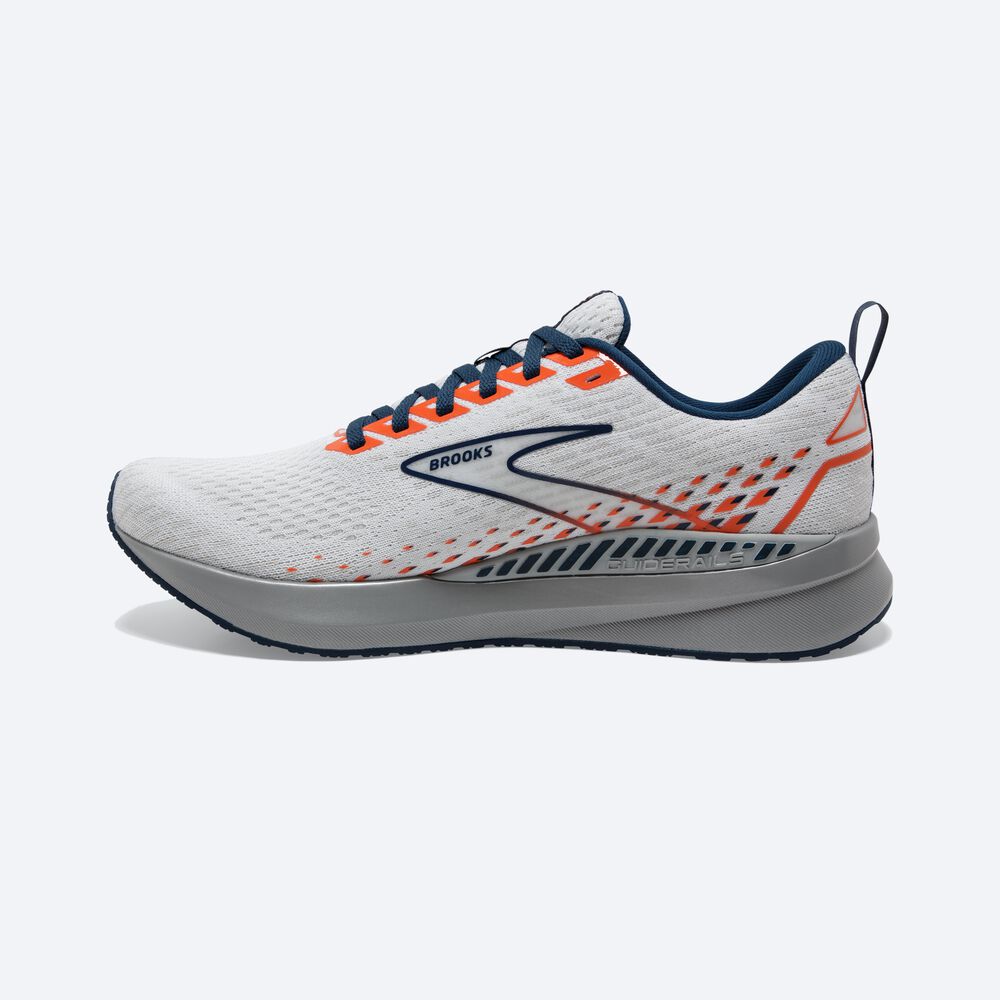 Zapatillas Running Brooks Levitate GTS 5 Hombre Blancas/Marrones | Ecuador-79056