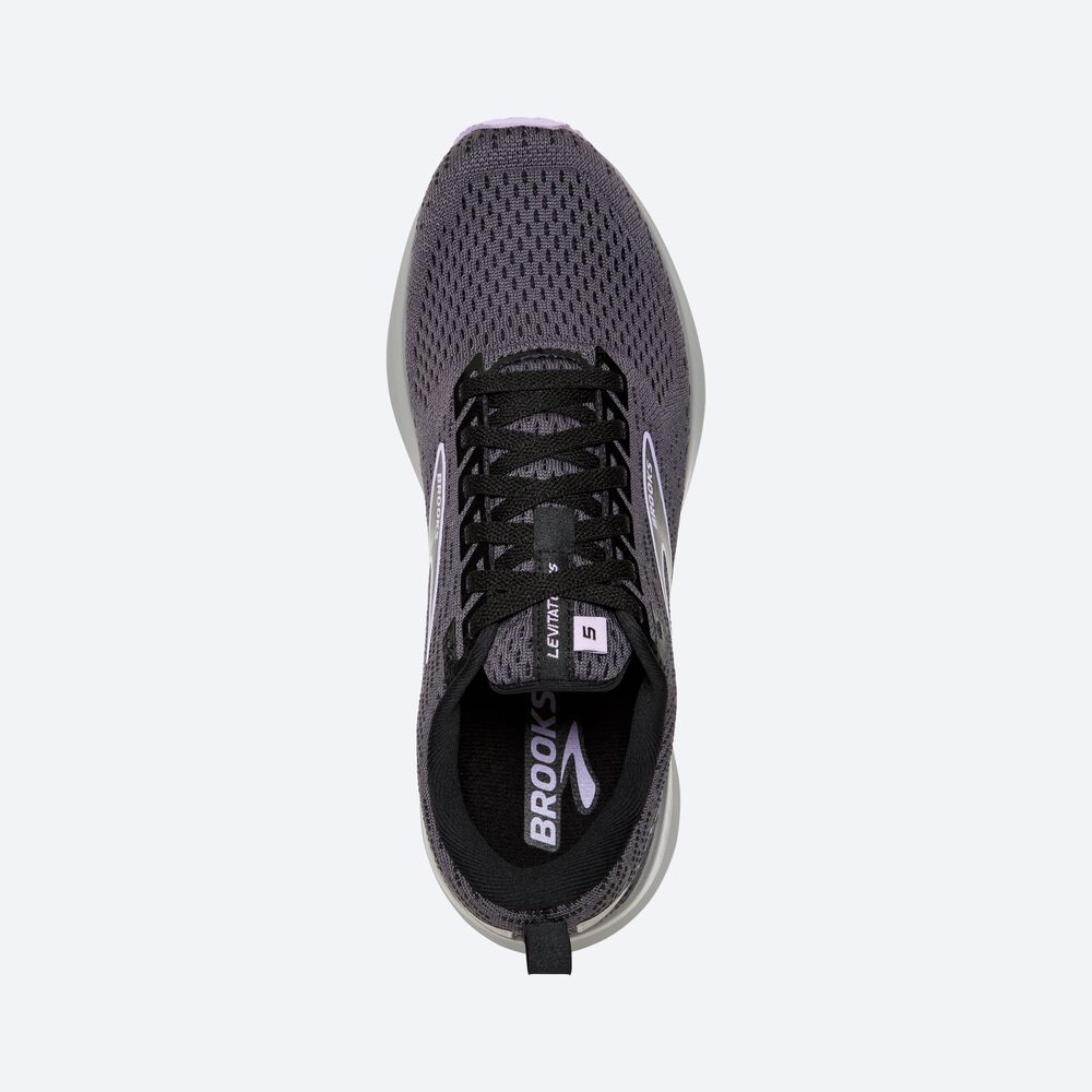 Zapatillas Running Brooks Levitate GTS 5 Mujer Negras | Ecuador-79634