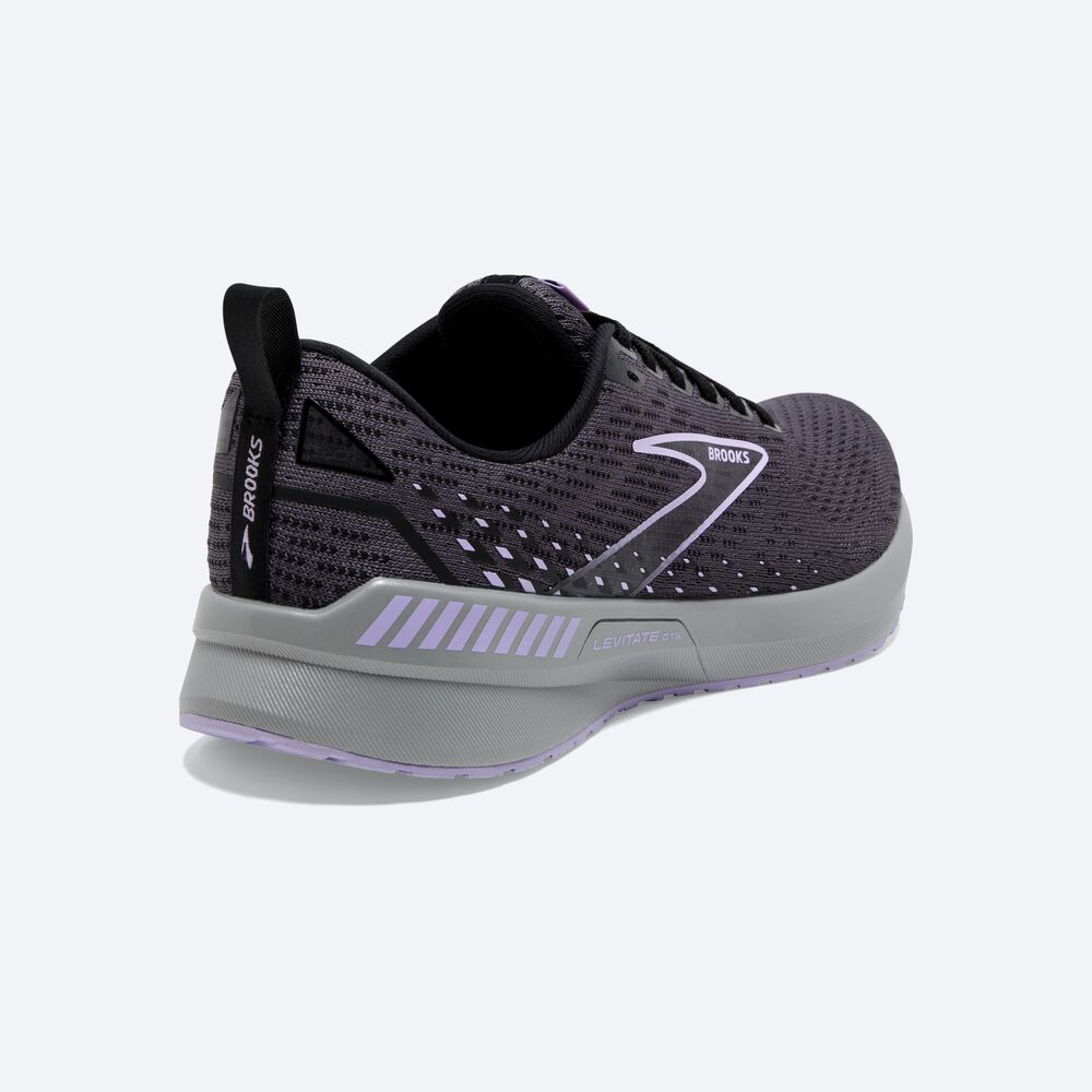 Zapatillas Running Brooks Levitate GTS 5 Mujer Negras | Ecuador-79634