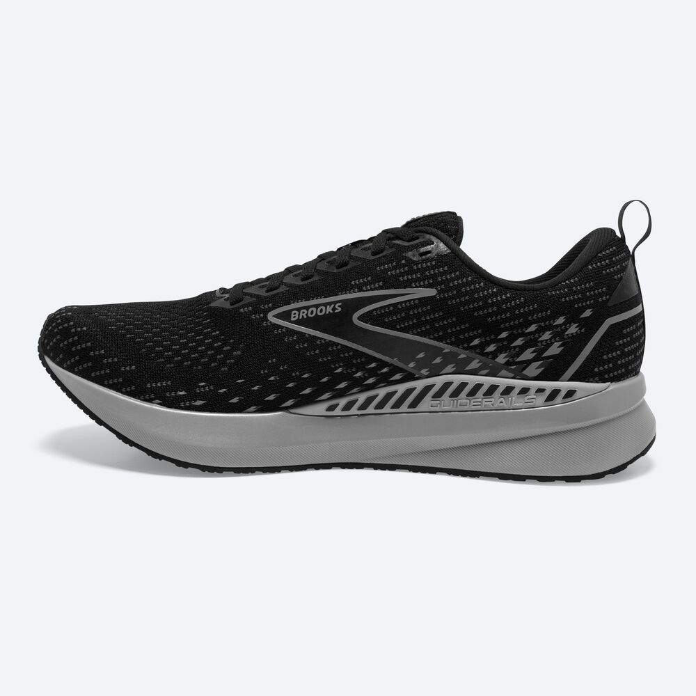 Zapatillas Running Brooks Levitate GTS 5 Hombre Negras/Gris | Ecuador-89650