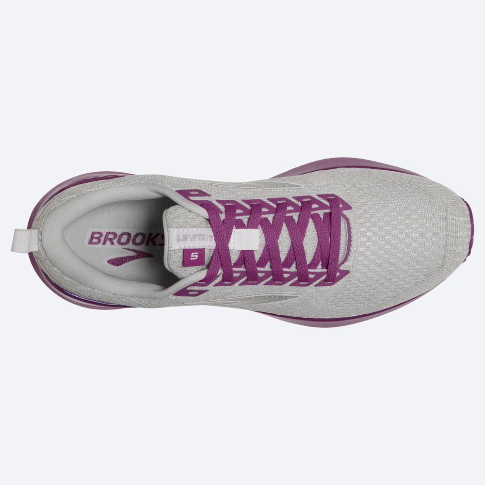 Zapatillas Running Brooks Levitate GTS 5 Mujer Gris/Lavanda | Ecuador-92138