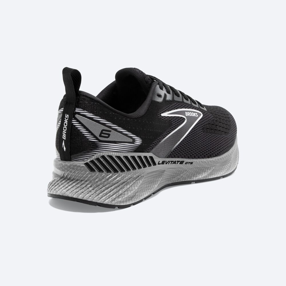 Zapatillas Running Brooks Levitate GTS 6 Mujer Negras/Blancas | Ecuador-20156