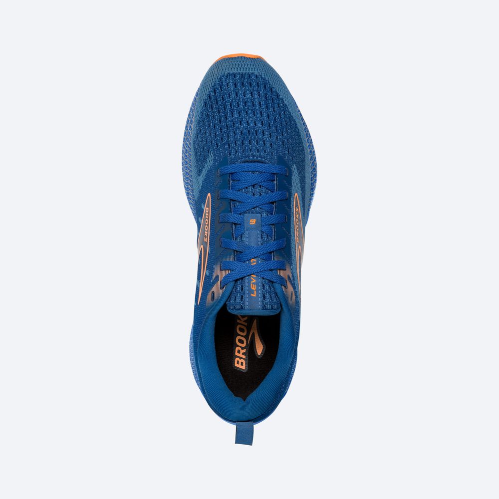 Zapatillas Running Brooks Levitate GTS 6 Hombre Azules/Naranjas | Ecuador-50126