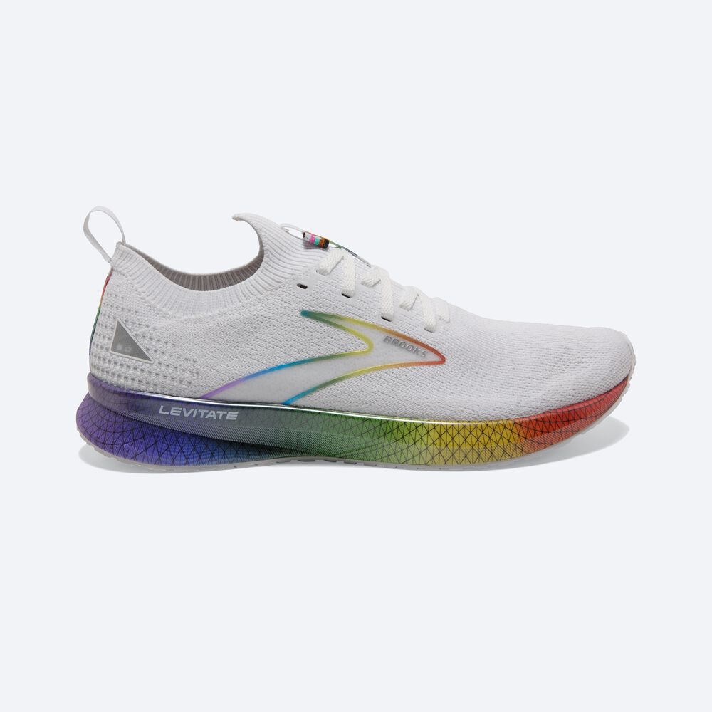 Zapatillas Running Brooks Levitate StealthFit 5 Mujer Blancas/Multicolor | Ecuador-01693