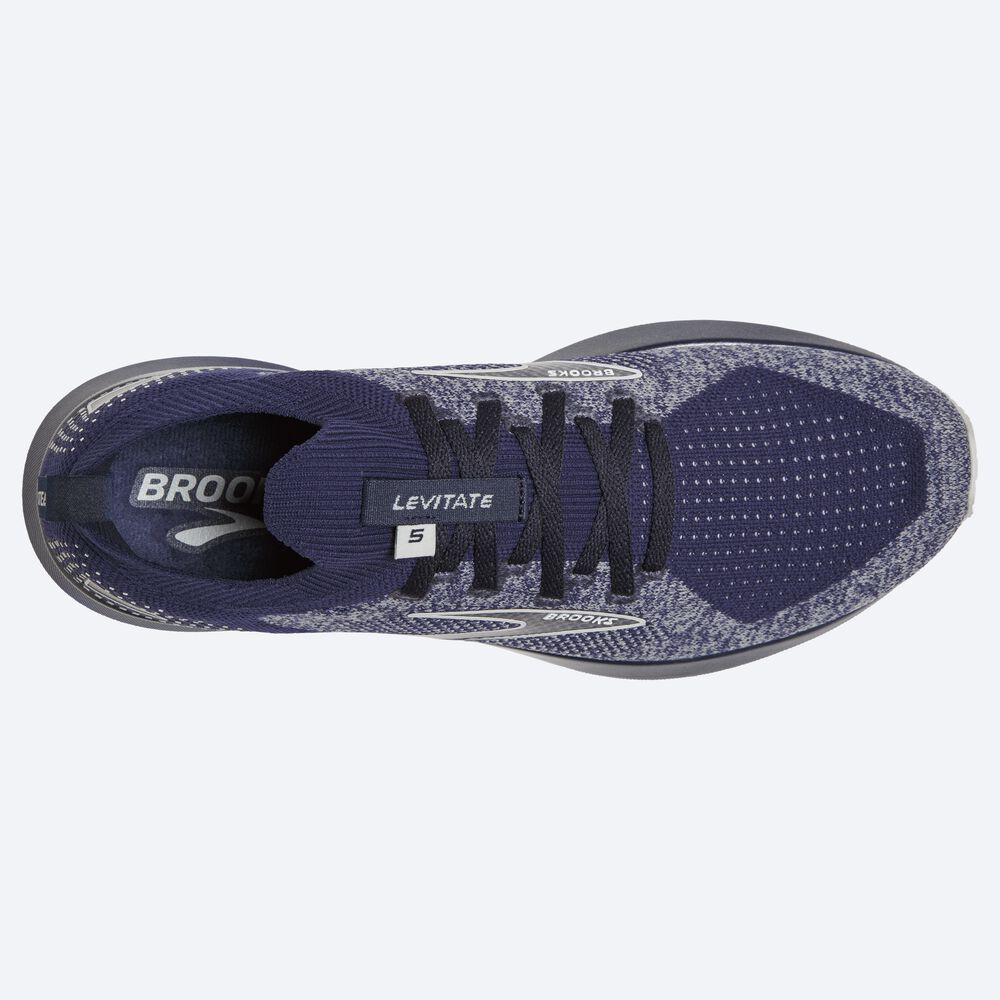 Zapatillas Running Brooks Levitate StealthFit 5 Hombre Azul Marino/Gris | Ecuador-05719