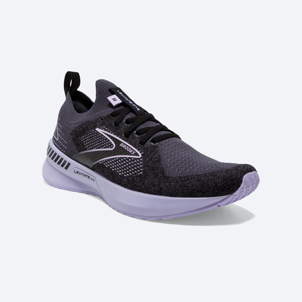 Zapatillas Running Brooks Levitate StealthFit GTS 5 Mujer Negras | Ecuador-24690