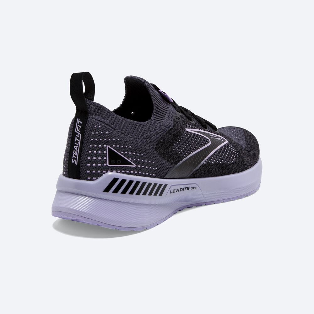 Zapatillas Running Brooks Levitate StealthFit GTS 5 Mujer Negras | Ecuador-24690