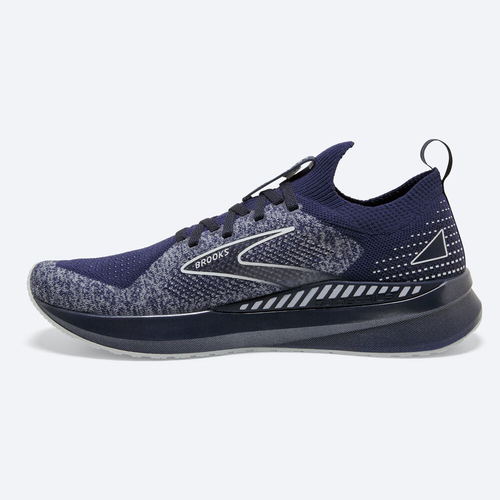 Zapatillas Running Brooks Levitate StealthFit GTS 5 Hombre Azul Marino/Gris | Ecuador-27509