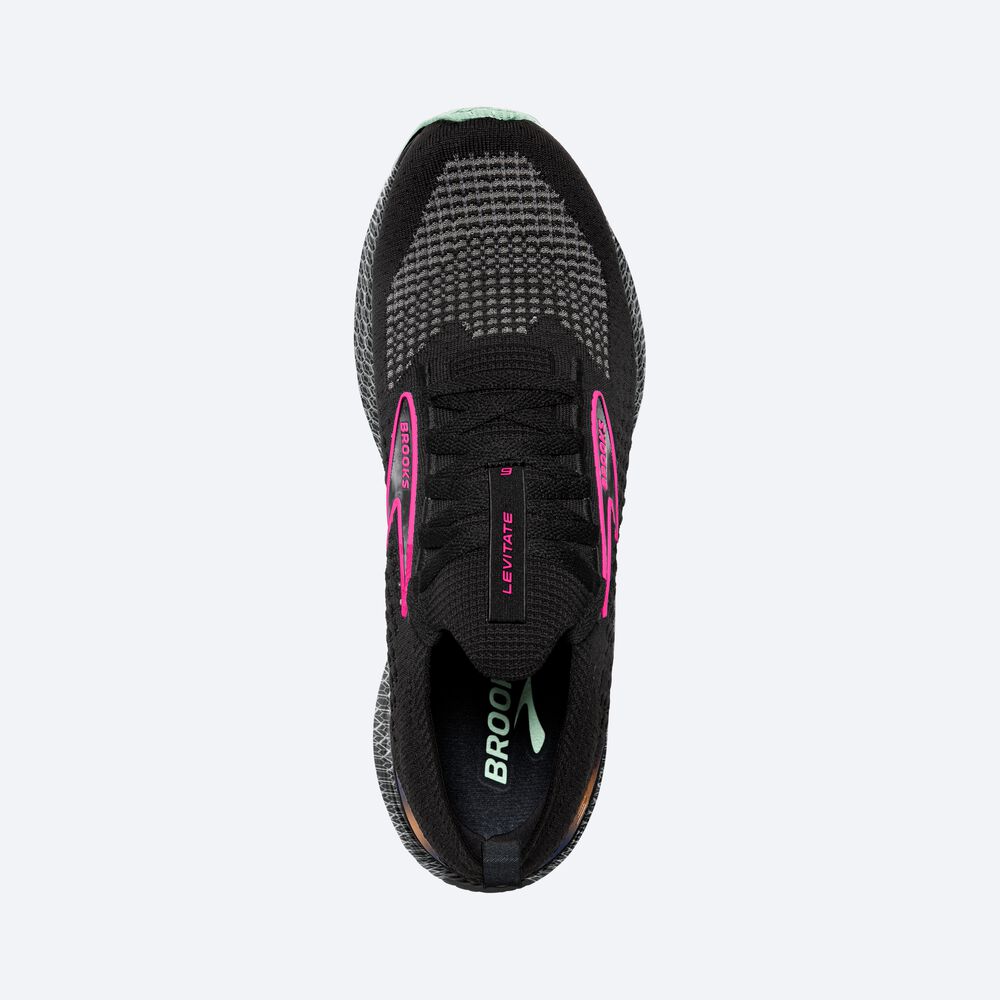 Zapatillas Running Brooks Levitate StealthFit 6 Mujer Negras/Rosas | Ecuador-27943