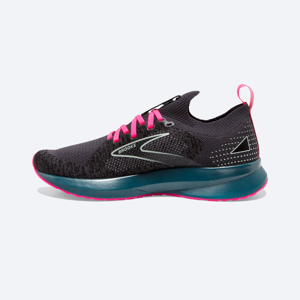 Zapatillas Running Brooks Levitate StealthFit 5 Mujer Negras/Azules/Rosas | Ecuador-42018