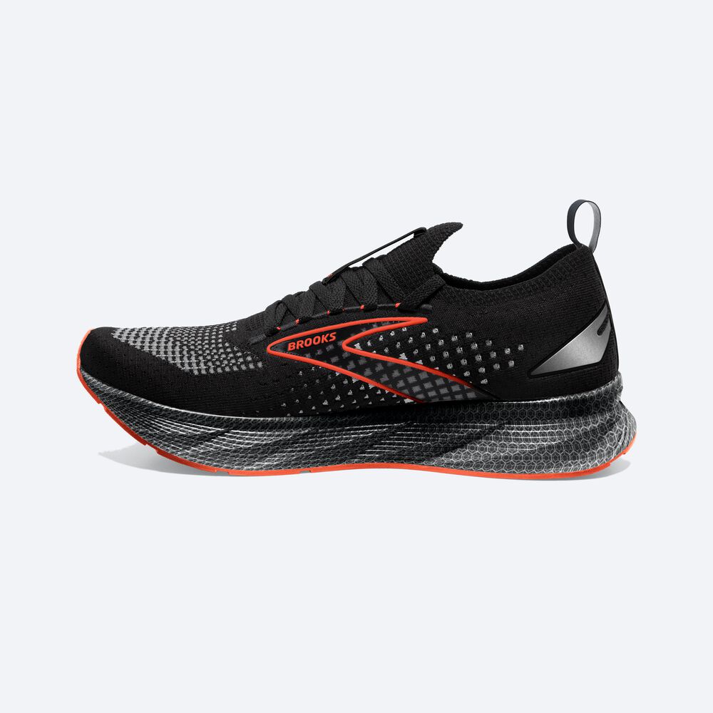 Zapatillas Running Brooks Levitate StealthFit 6 Hombre Negras/Naranjas | Ecuador-51068