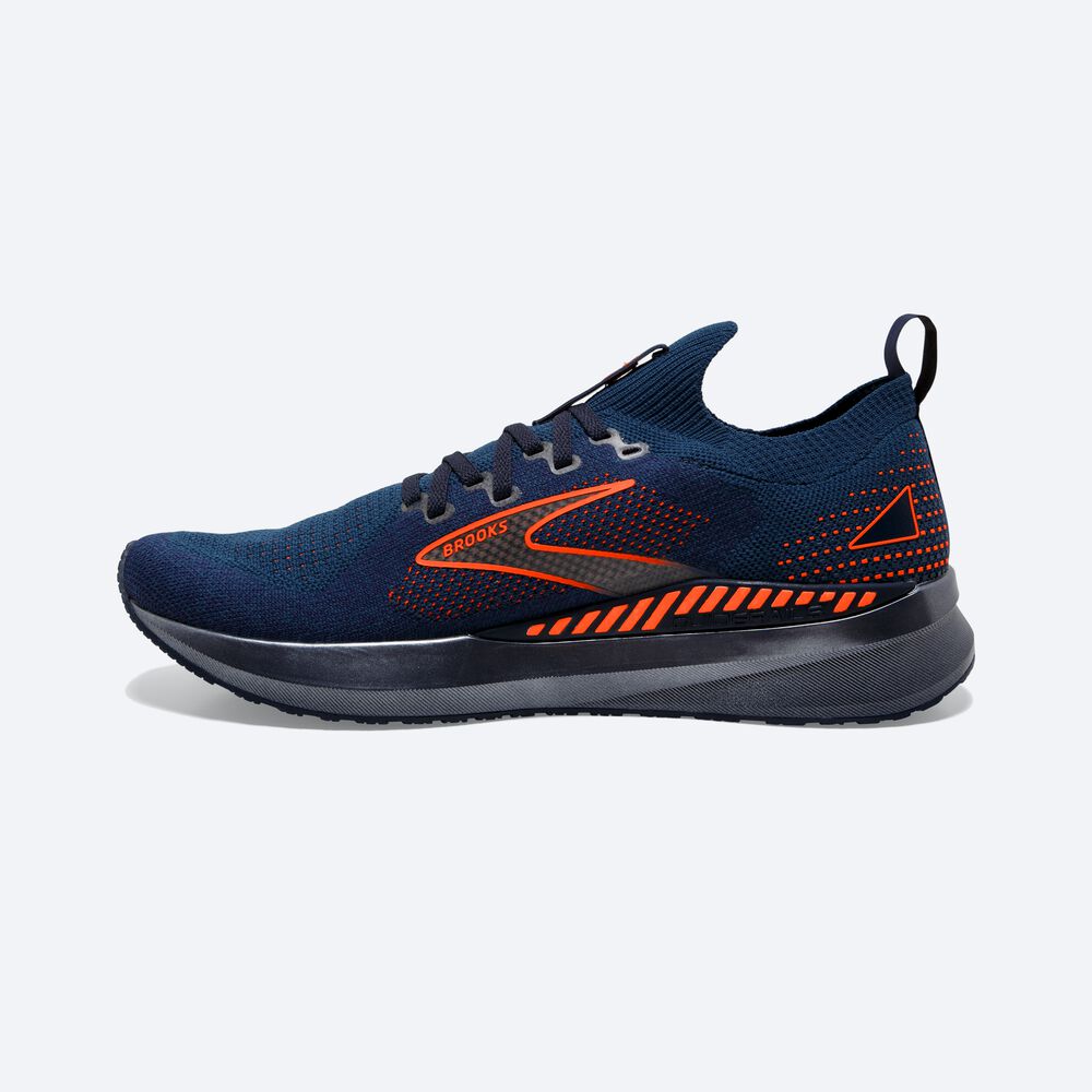 Zapatillas Running Brooks Levitate StealthFit GTS 5 Hombre Azul Marino/Marrones | Ecuador-52341