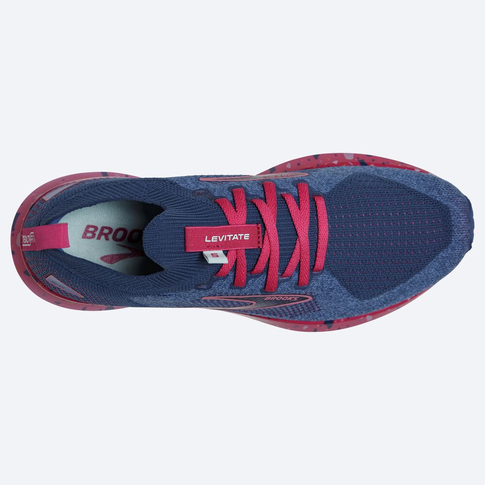 Zapatillas Running Brooks Levitate StealthFit 5 Mujer Azules/Moradas | Ecuador-67095