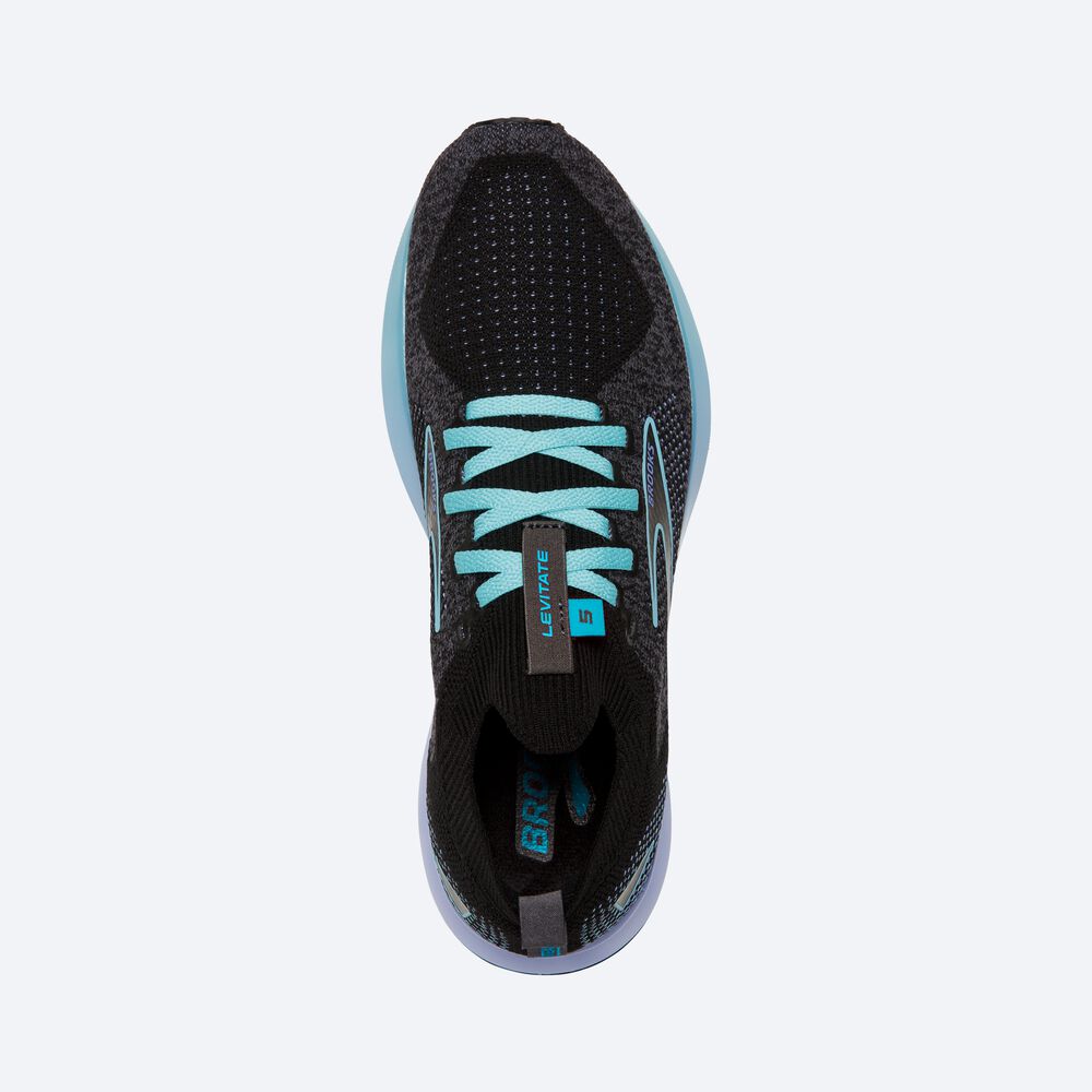 Zapatillas Running Brooks Levitate StealthFit 5 Mujer Azules/Flores/Negras | Ecuador-74285