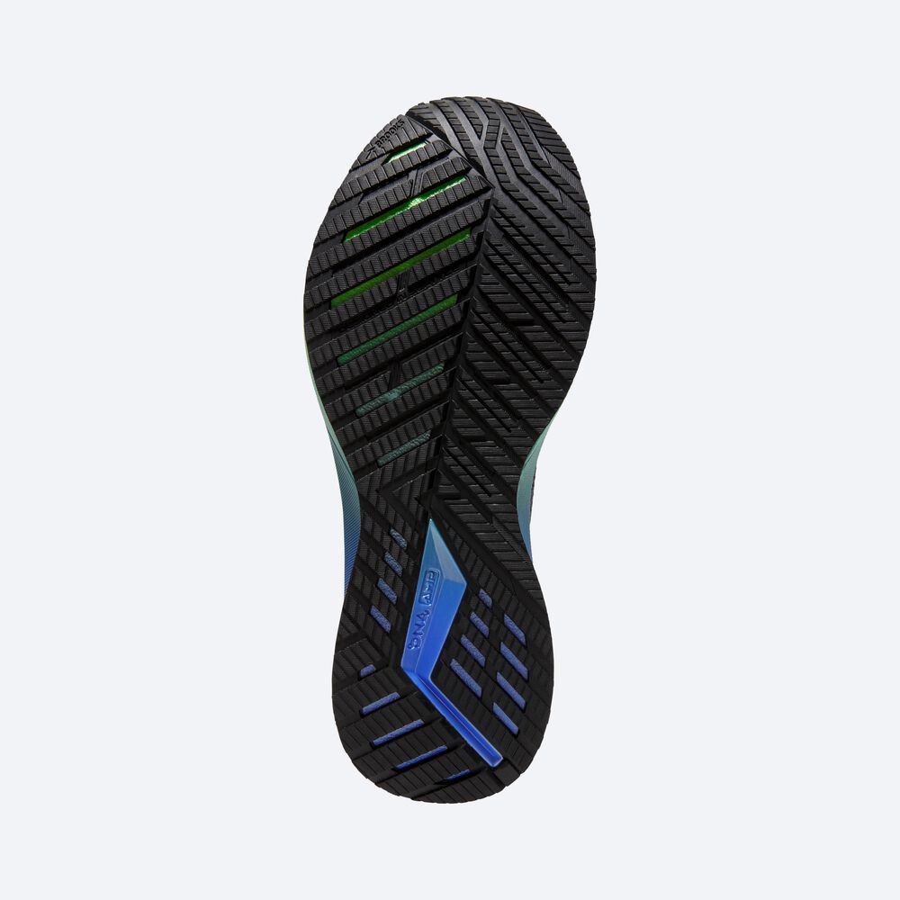 Zapatillas Running Brooks Levitate StealthFit 5 Hombre Negras/Verde/Azules | Ecuador-74526