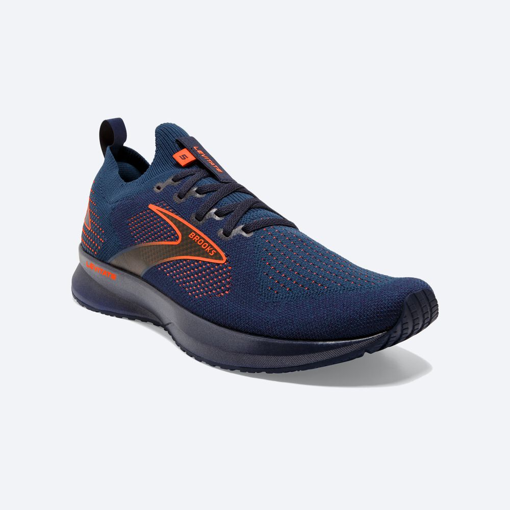 Zapatillas Running Brooks Levitate StealthFit 5 Hombre Azul Marino/Marrones | Ecuador-79413