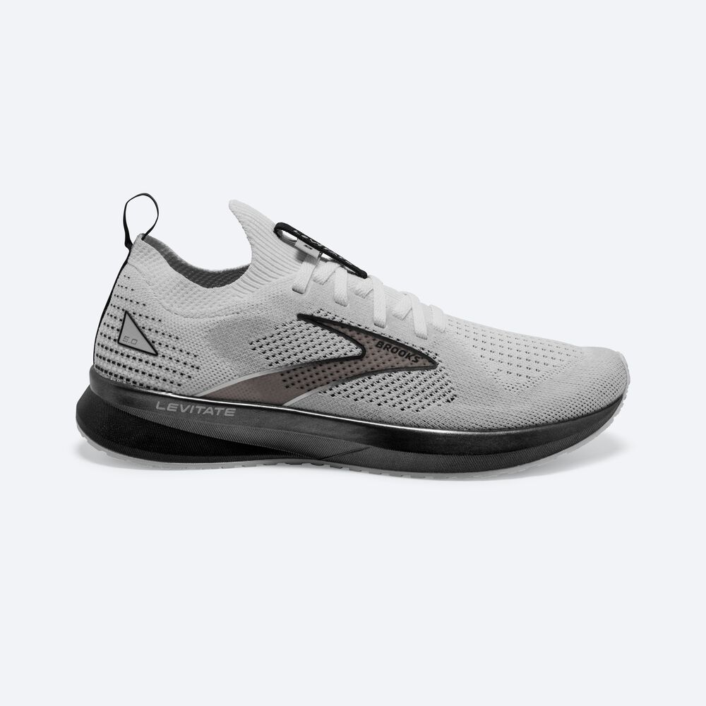 Zapatillas Running Brooks Levitate StealthFit 5 Mujer Blancas/Gris/Negras | Ecuador-80613