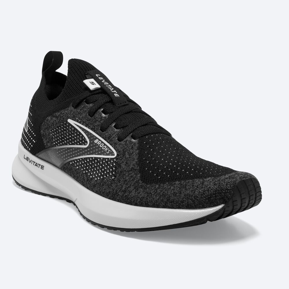 Zapatillas Running Brooks Levitate StealthFit 5 Mujer Negras/Gris/Blancas | Ecuador-86592