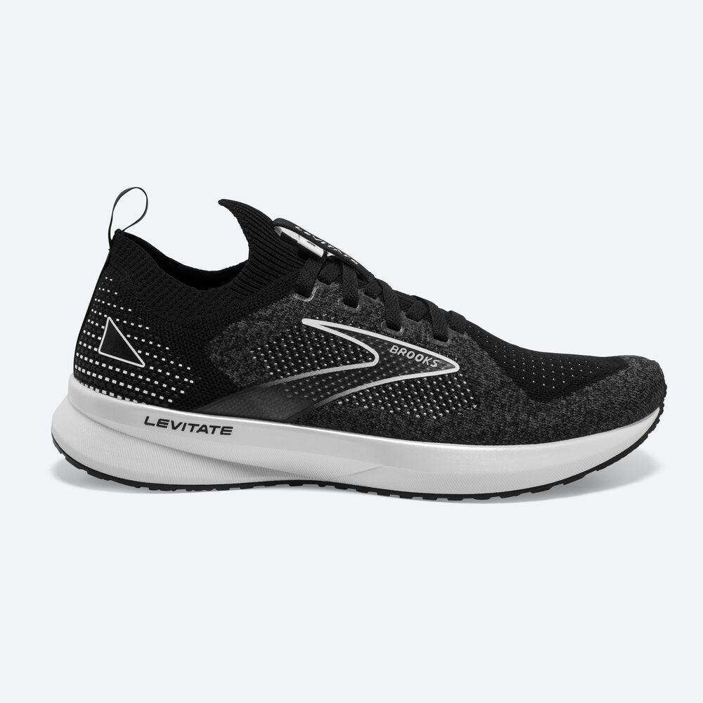 Zapatillas Running Brooks Levitate StealthFit 5 Mujer Negras/Gris/Blancas | Ecuador-86592