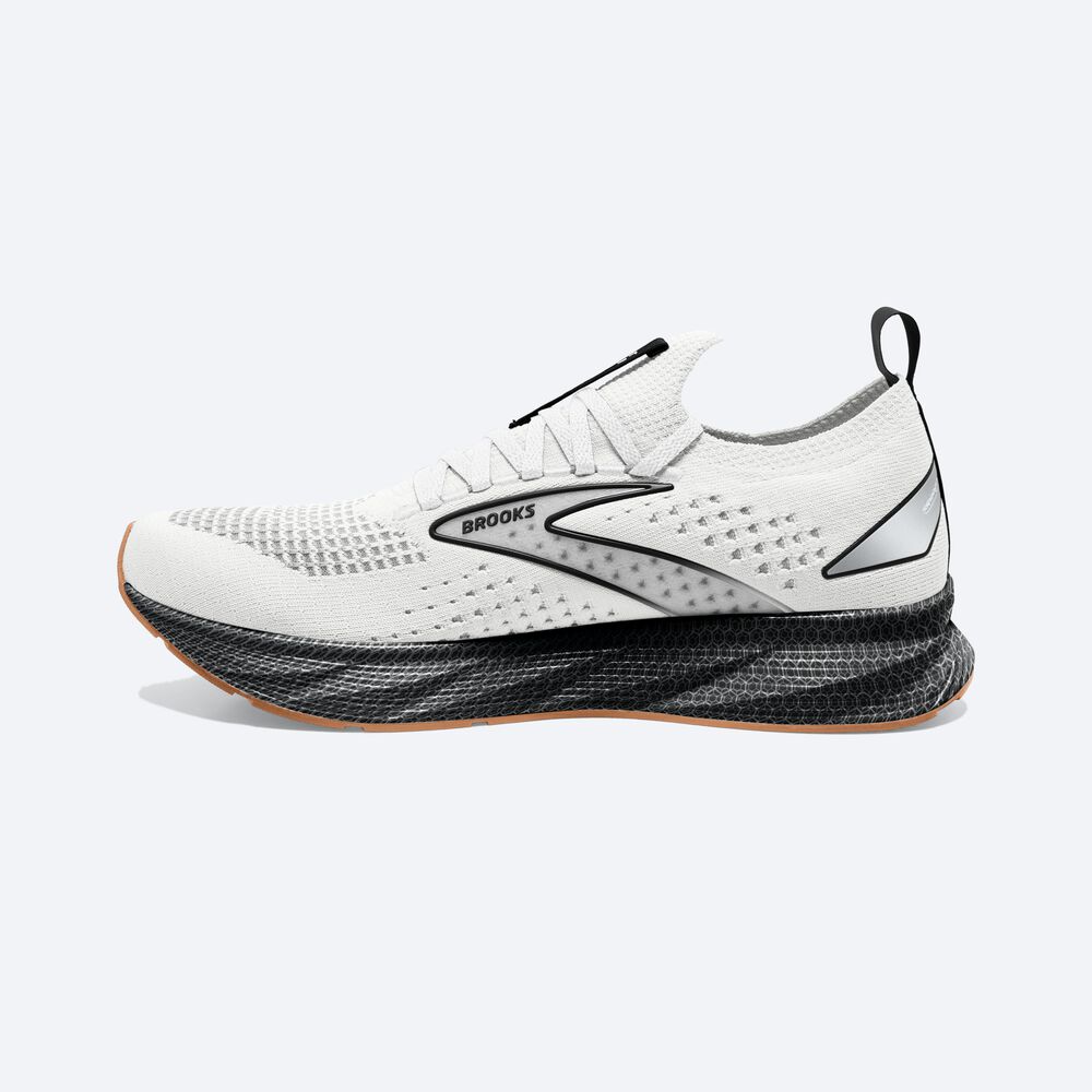 Zapatillas Running Brooks Levitate StealthFit 6 Hombre Blancas/Negras | Ecuador-90368