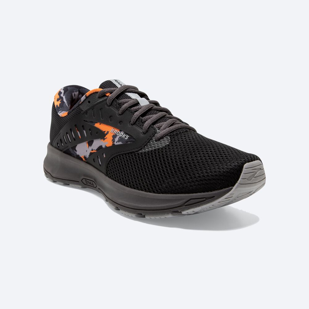 Zapatillas Running Brooks Range 2 Hombre Negras/Gris/Naranjas | Ecuador-43718