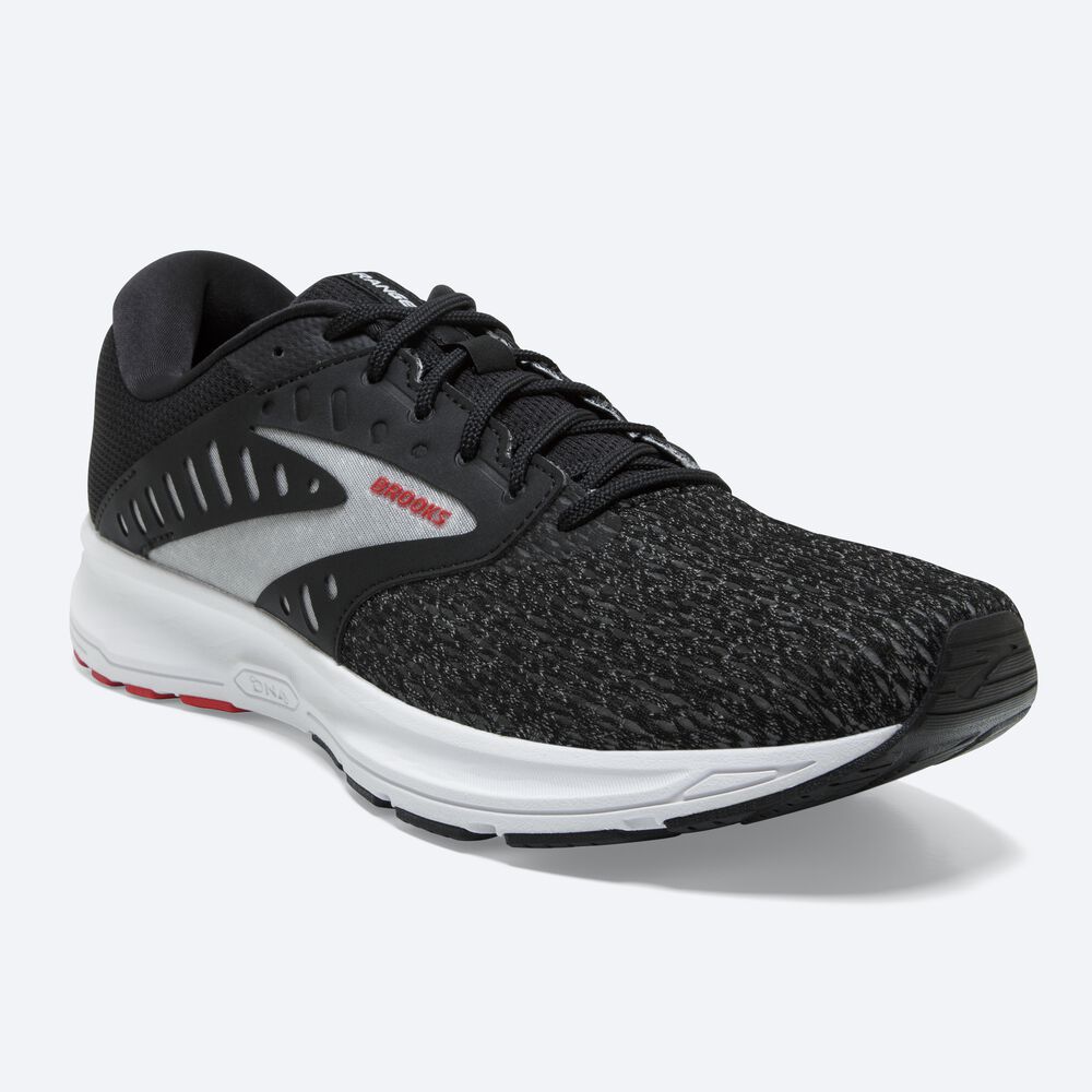 Zapatillas Running Brooks Range 2 Hombre Negras/Blancas/Rojas | Ecuador-74093