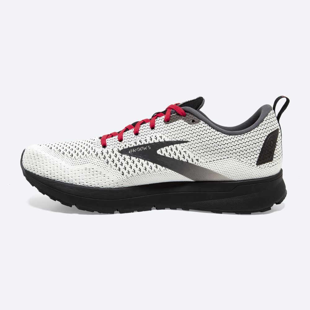 Zapatillas Running Brooks Revel 4 Hombre Blancas/Negras/Rojas | Ecuador-73908