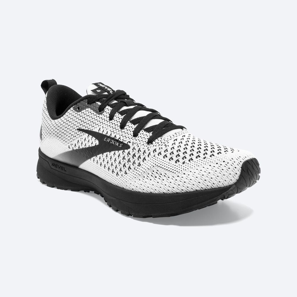 Zapatillas Running Brooks Revel 4 Mujer Blancas/Negras | Ecuador-58367