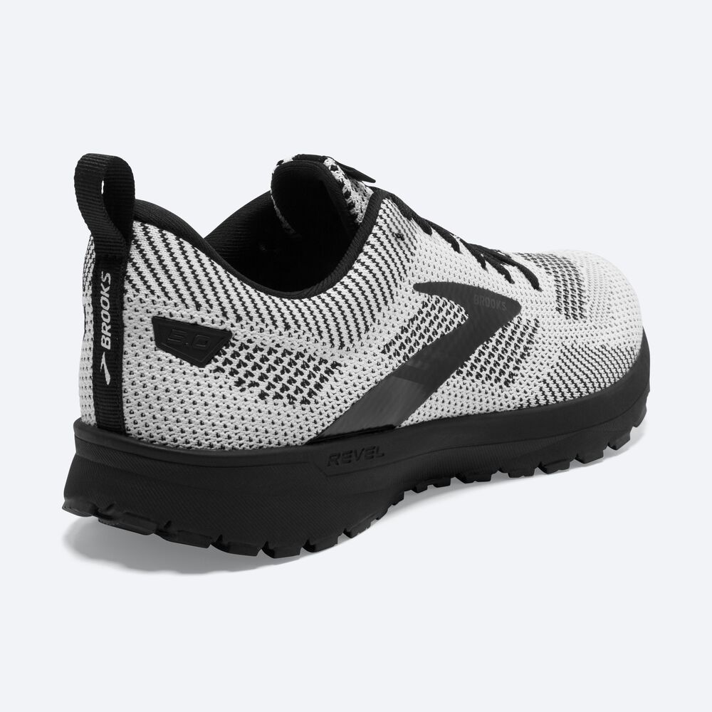 Zapatillas Running Brooks Revel 5 Hombre Blancas/Negras | Ecuador-06893