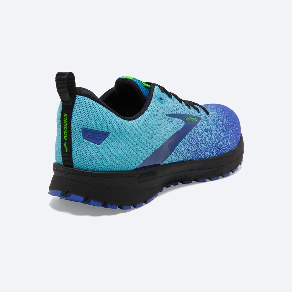 Zapatillas Running Brooks Revel 5 Hombre Azules/Azules | Ecuador-24310