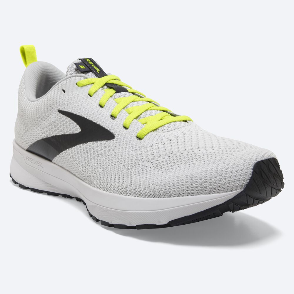 Zapatillas Running Brooks Revel 5 Hombre Blancas | Ecuador-41670