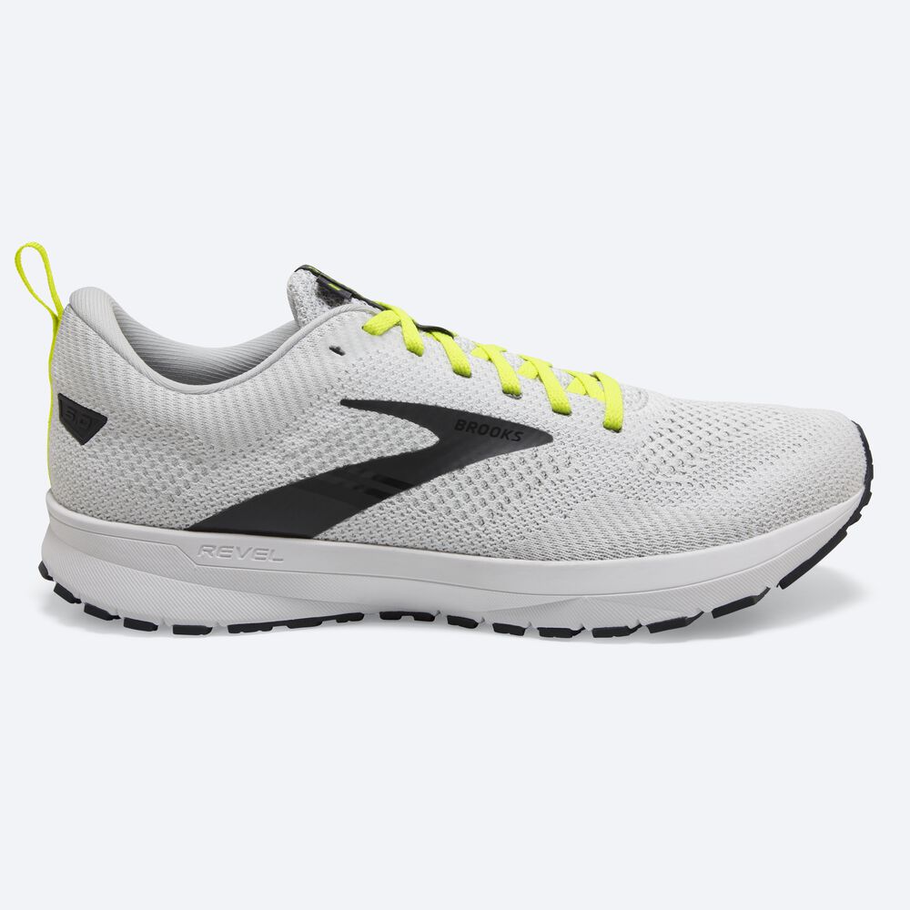 Zapatillas Running Brooks Revel 5 Hombre Blancas | Ecuador-41670