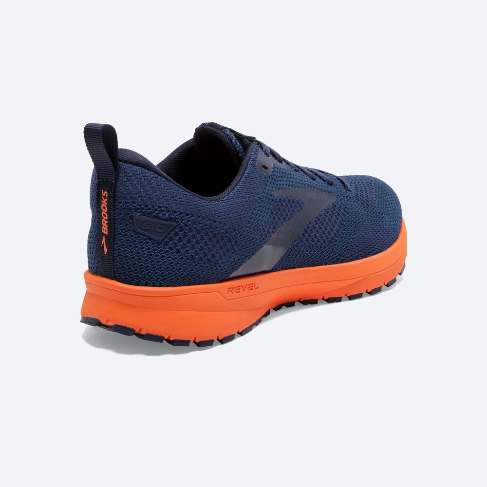 Zapatillas Running Brooks Revel 5 Hombre Marrones/Azul Marino | Ecuador-54607