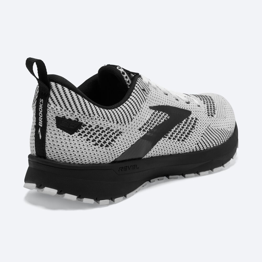 Zapatillas Running Brooks Revel 5 Mujer Blancas/Negras | Ecuador-02384