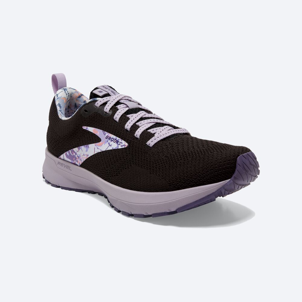 Zapatillas Running Brooks Revel 5 Mujer Negras | Ecuador-63174