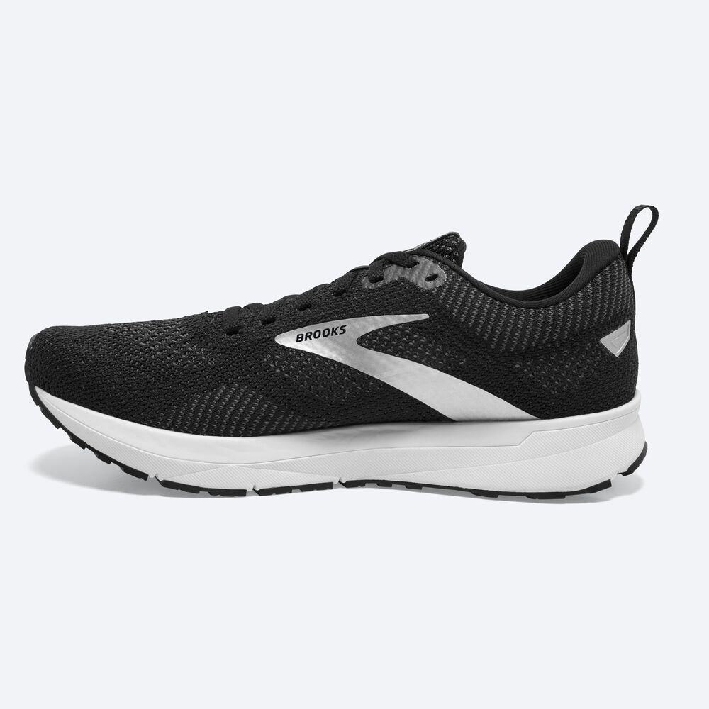 Zapatillas Running Brooks Revel 5 Mujer Negras/Metal/Blancas | Ecuador-86491