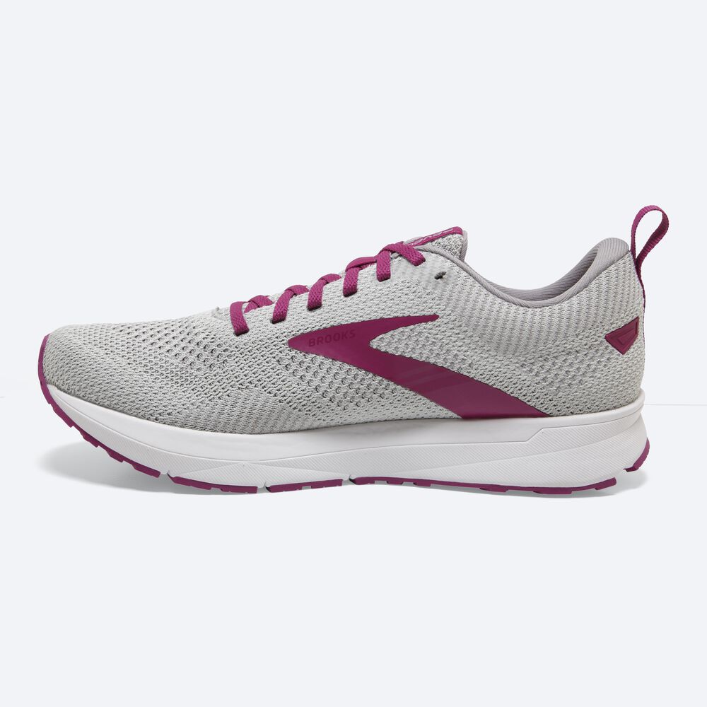 Zapatillas Running Brooks Revel 5 Mujer Gris/Blancas | Ecuador-96310