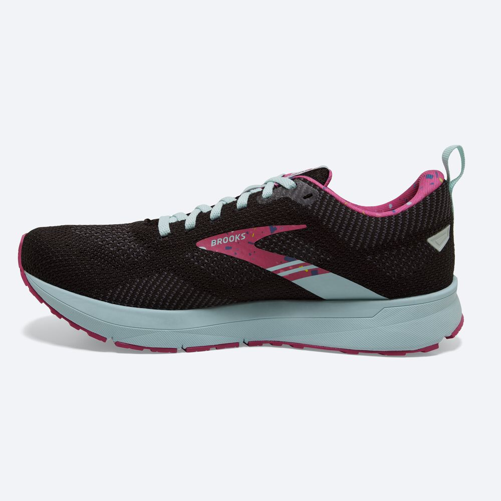 Zapatillas Running Brooks Revel 5 Mujer Negras/Moradas | Ecuador-97563