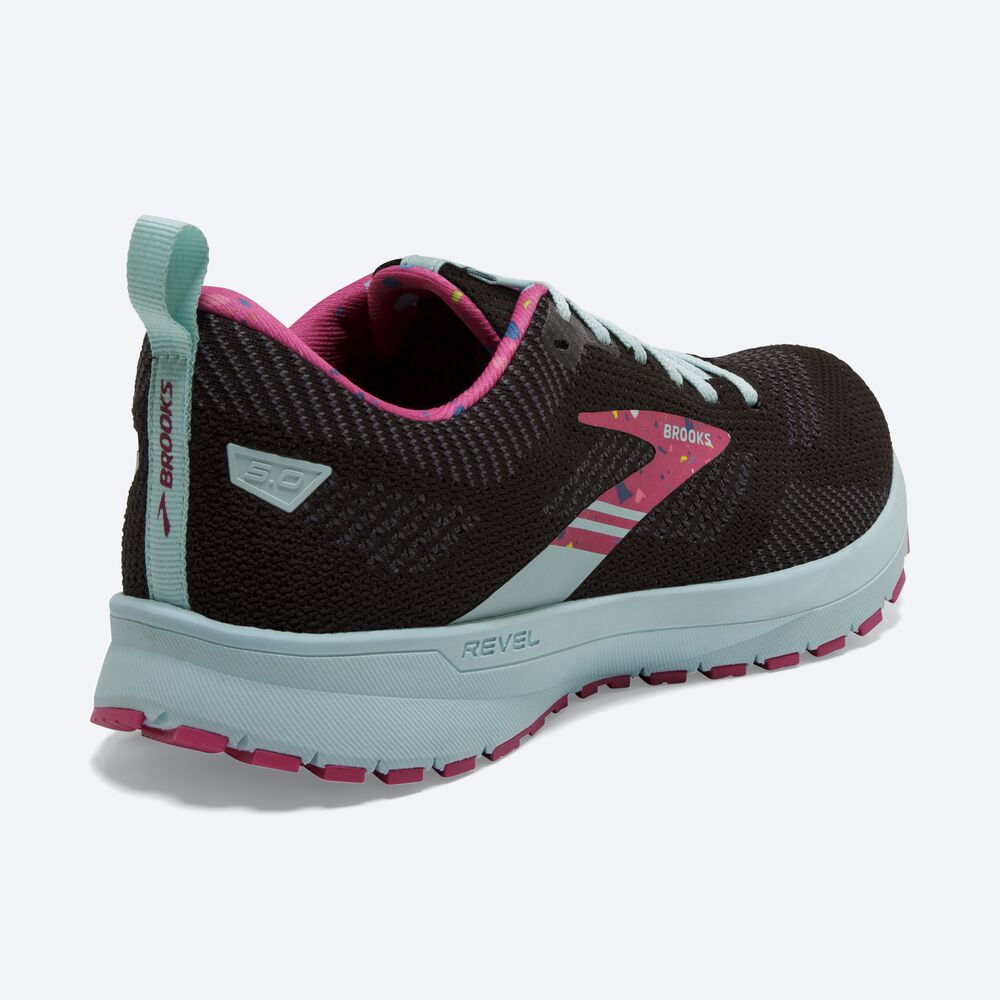 Zapatillas Running Brooks Revel 5 Mujer Negras/Moradas | Ecuador-97563