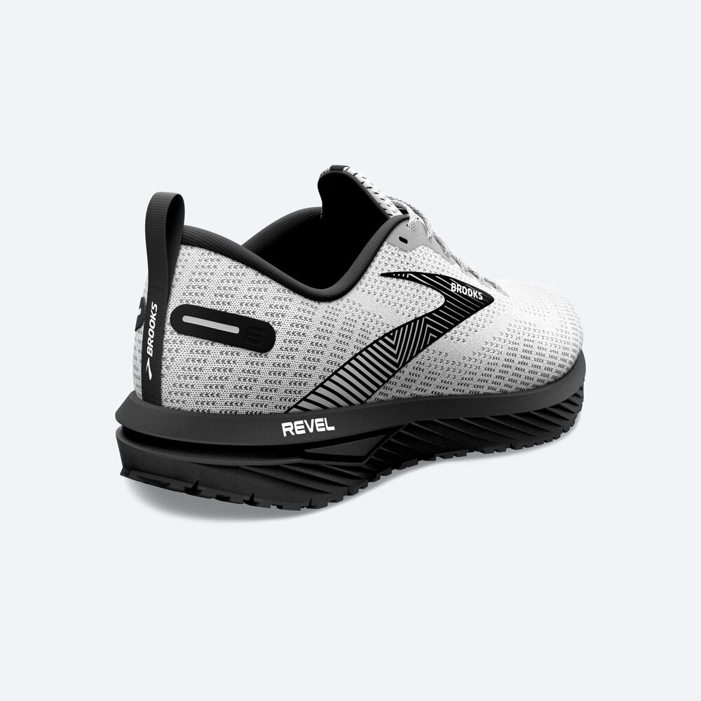 Zapatillas Running Brooks Revel 6 Hombre Blancas/Negras | Ecuador-05863