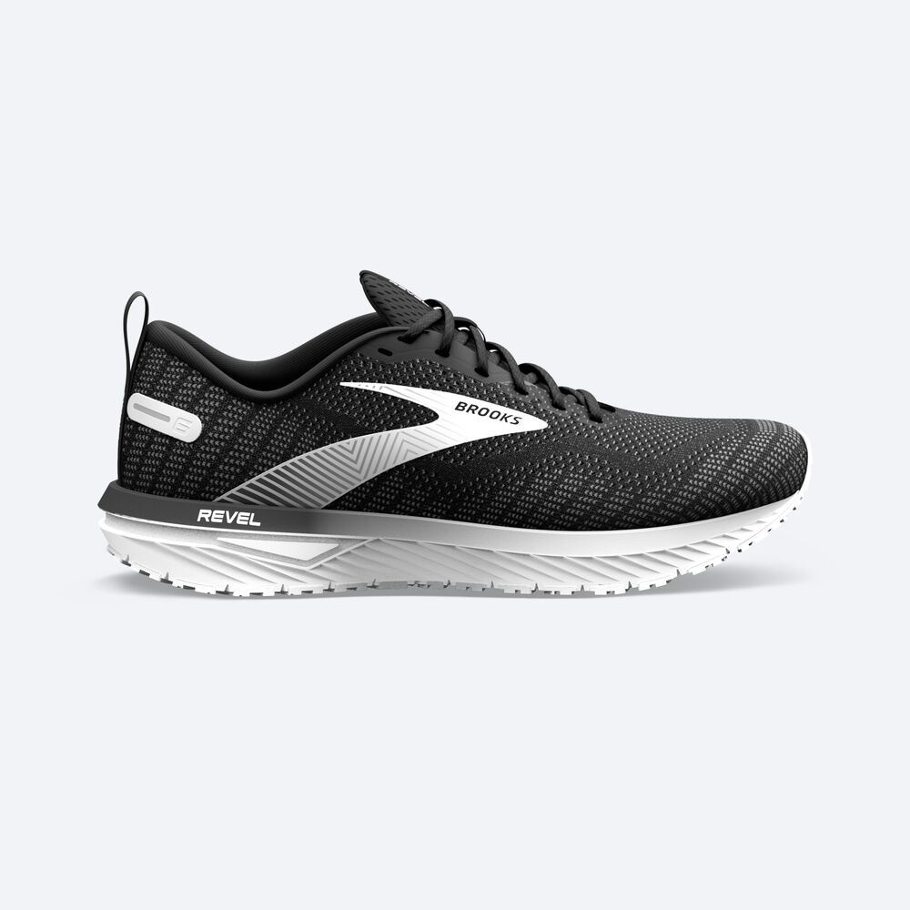 Zapatillas Running Brooks Revel 6 Mujer Negras/Blancas | Ecuador-26095