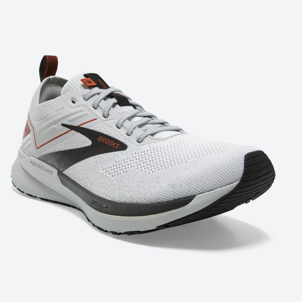 Zapatillas Running Brooks Ricochet 3 Hombre Blancas/Gris | Ecuador-13745