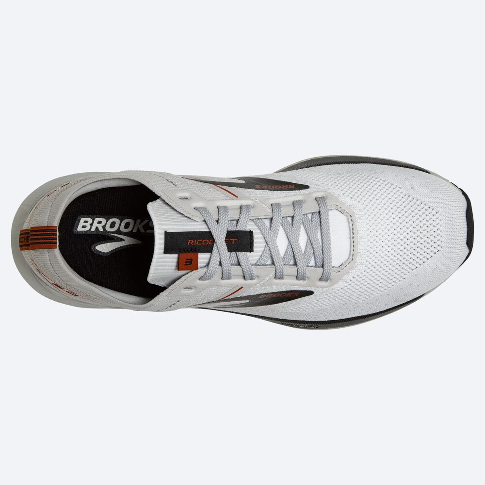 Zapatillas Running Brooks Ricochet 3 Hombre Blancas/Gris | Ecuador-13745