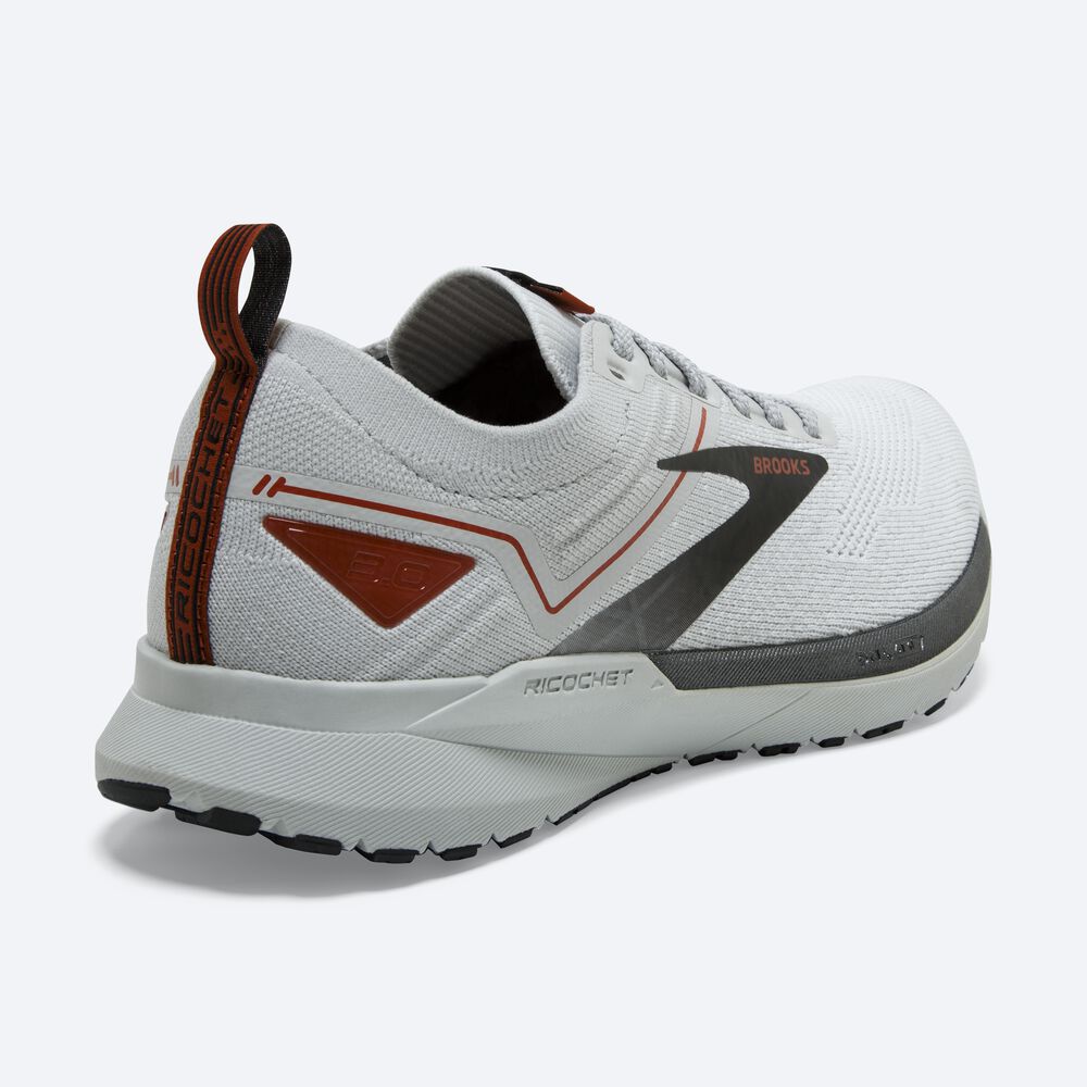 Zapatillas Running Brooks Ricochet 3 Hombre Blancas/Gris | Ecuador-13745