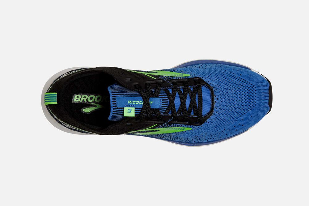 Zapatillas Running Brooks Ricochet 3 Hombre Azules/Verde | Ecuador-35819